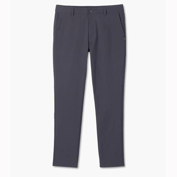 Vuori Men's Charcoal Cascade Tech Chino Pant Athletic Slim Fit 32
